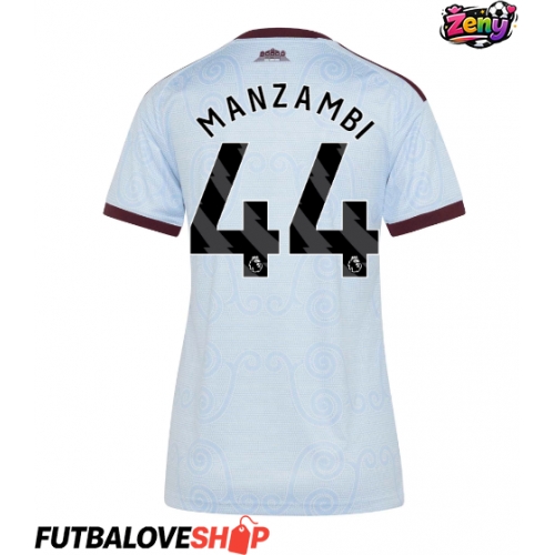 Dres Aston Villa Johan Manzambi #44 Tretina pre Ženy 2026-27 Krátky Rukáv